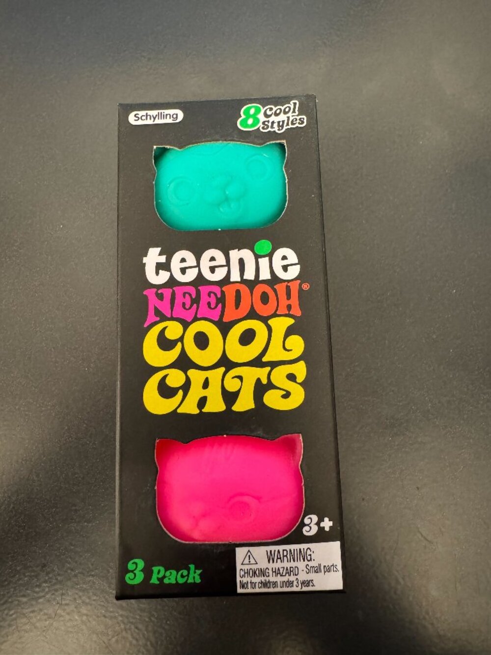 Schylling Needoh Teenie Cool Cats (Blue, Orange, Pink)